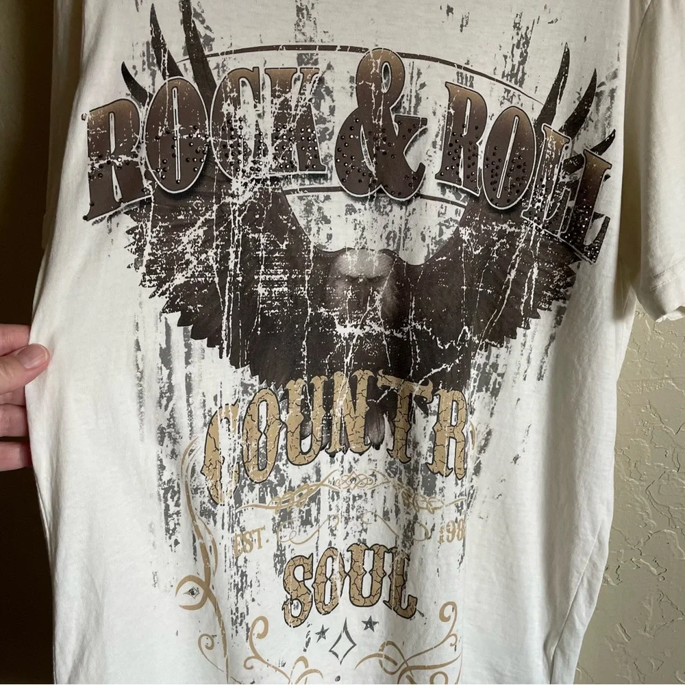 IDYLLWIND MIRANDA LAMBERT WOMEN'S ROCK & ROLL COUNTRY SOUL GRAPHIC TEE XS - Picture 3 of 9